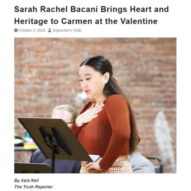 Thumbnail photo of Sarah Rachel Bacani Brings Heart and Heritage to Carmen at the Valentine